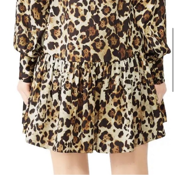 Alexis Lydia Leopard Long Sleeve Mini Dress XL Animal Print - Picture 6 of 8